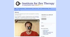 Desktop Screenshot of instituteforzentherapy.com