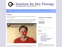 Tablet Screenshot of instituteforzentherapy.com